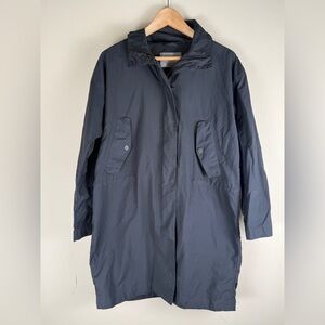 Everlane Navy Lightweight Long Trench Coat